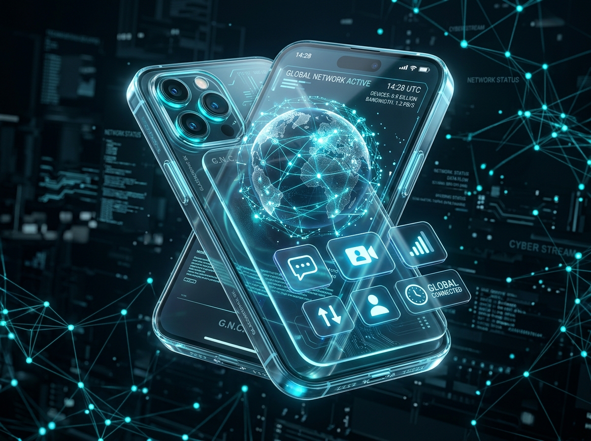 3D Holographic Phone Communication Render